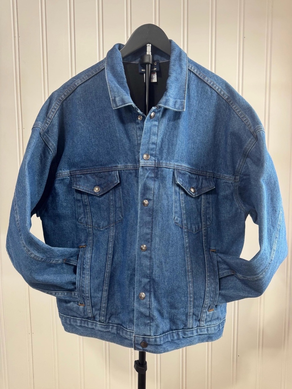 Y2K Vintage NRA Authentic Gear 100% Cotton Denim Jacket XL Americana Workwear